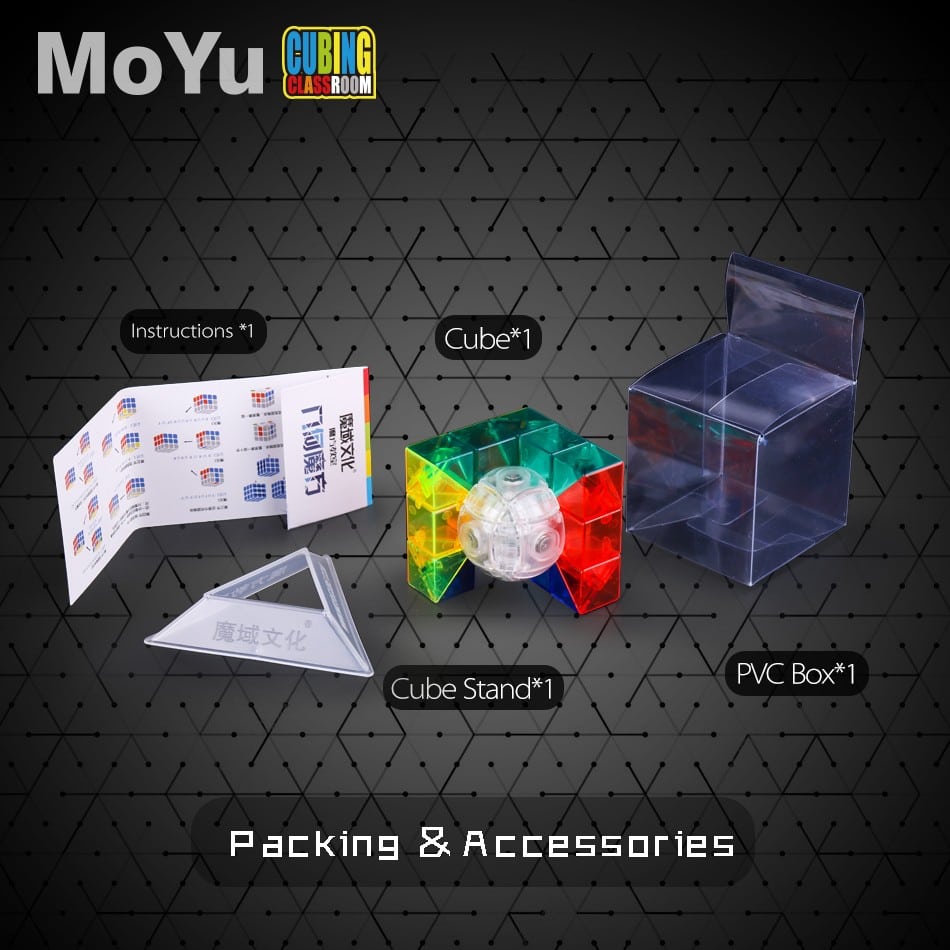 Geo Cube Moyu MF transparente 3x3x3 Geo Cube Moyu MF transparente 3x3x3